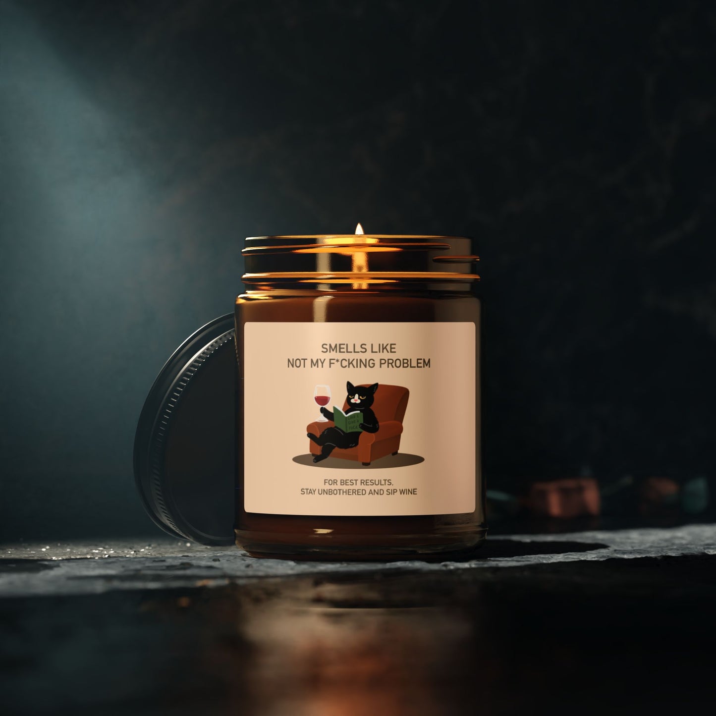 PowPow "Smells Like Not My F*cking Problem" Scented Soy Candle