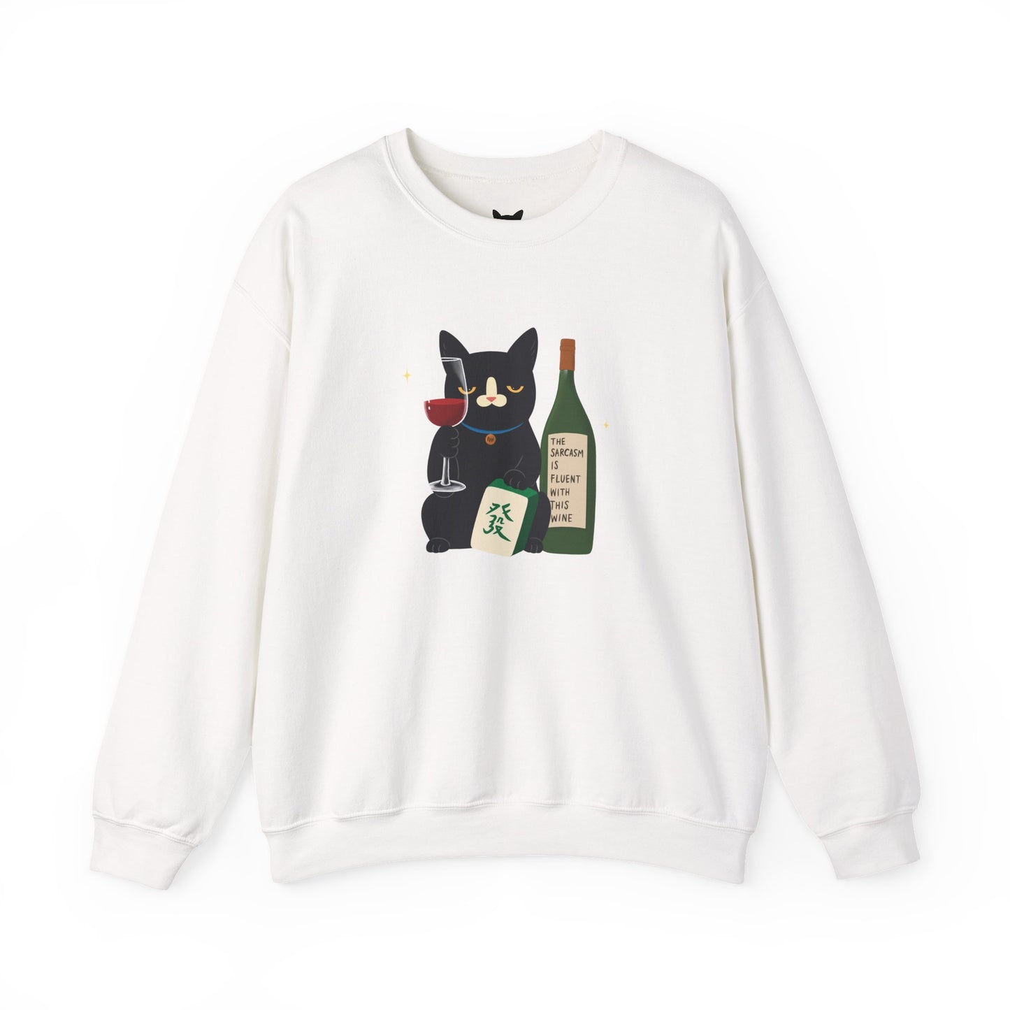 PowPow "My Sarcasm Is Fluent With This Wine" Sweatshirt
