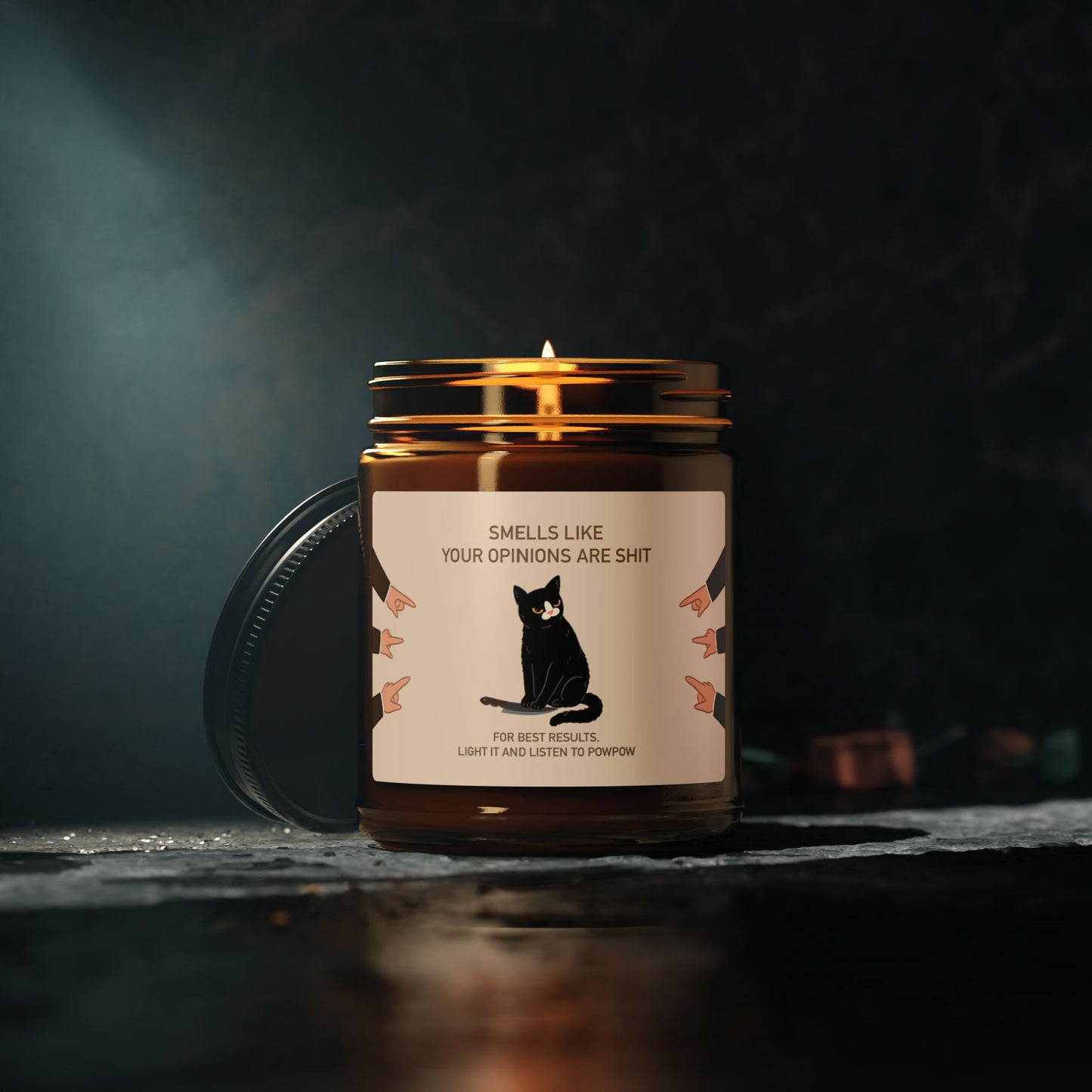 PowPow "Smells Like Your Opinions Are Sh*t" Scented Soy Candle