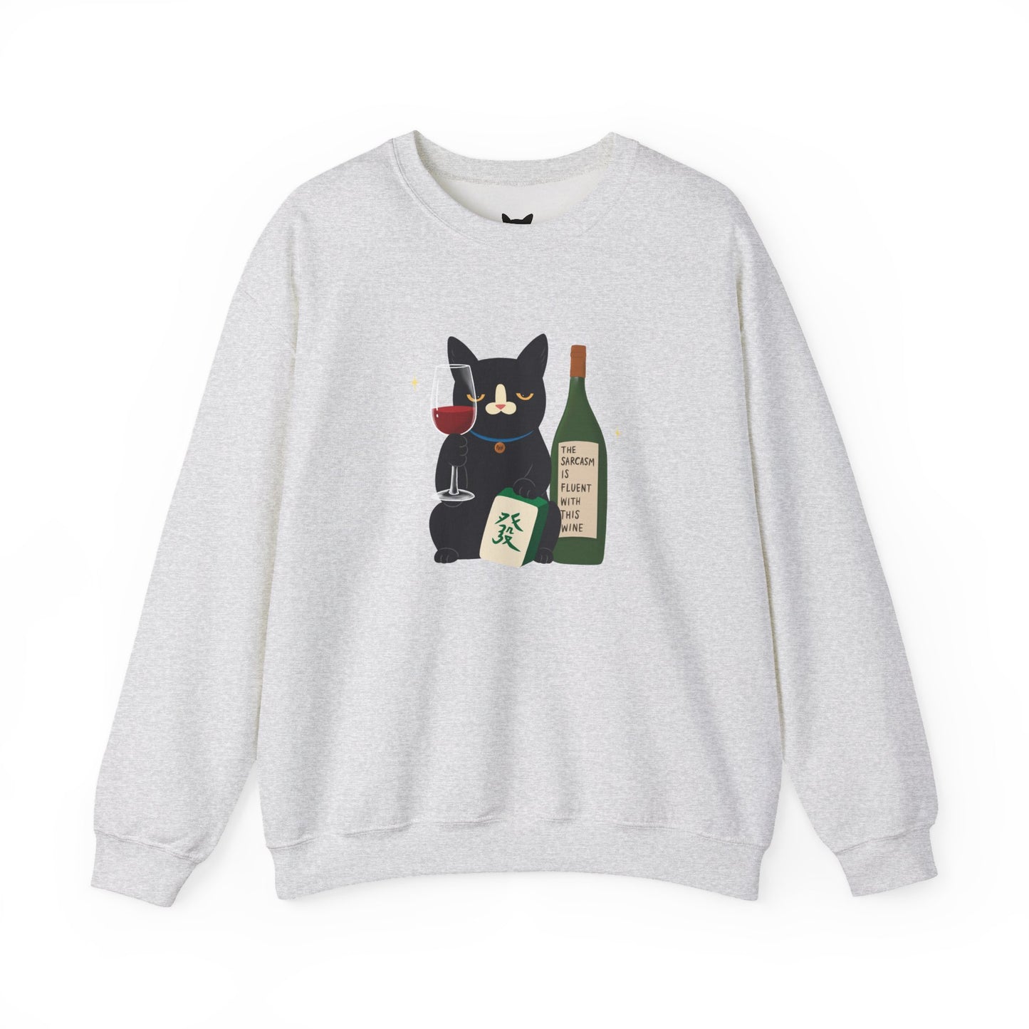 PowPow "My Sarcasm Is Fluent With This Wine" Sweatshirt