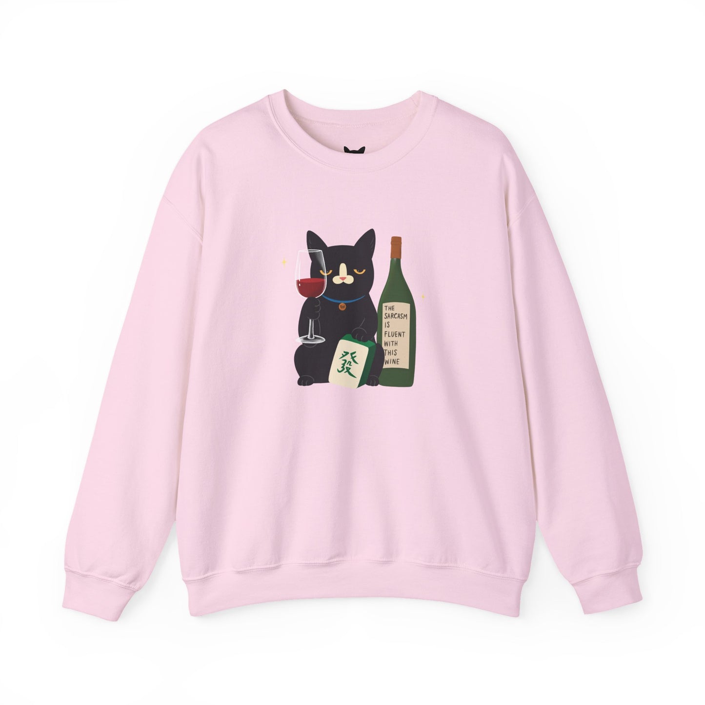 PowPow "My Sarcasm Is Fluent With This Wine" Sweatshirt