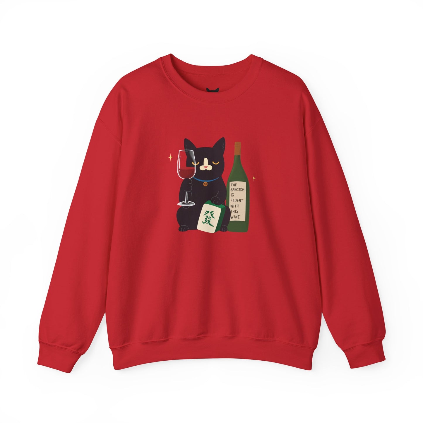 PowPow "My Sarcasm Is Fluent With This Wine" Sweatshirt