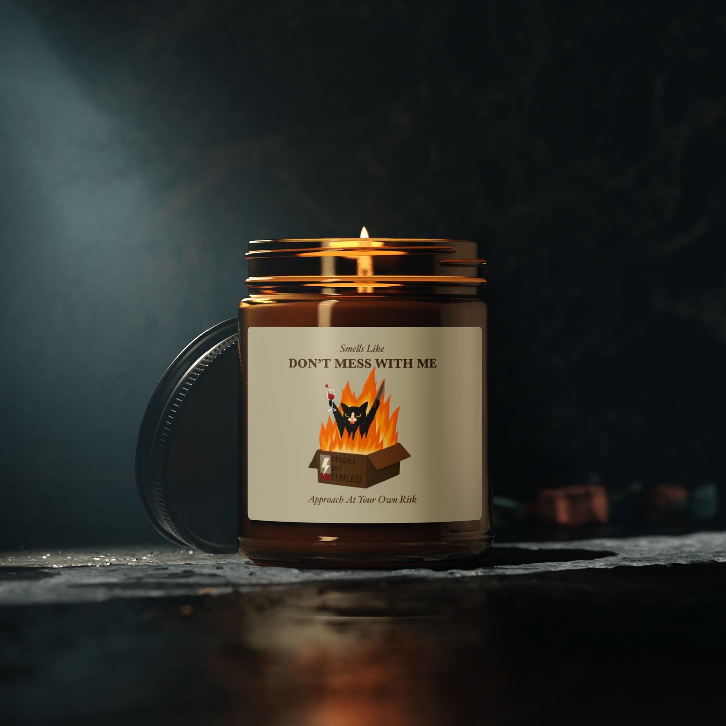 PowPow "Smells Like Don’t Mess With Me" Scented Soy Candle